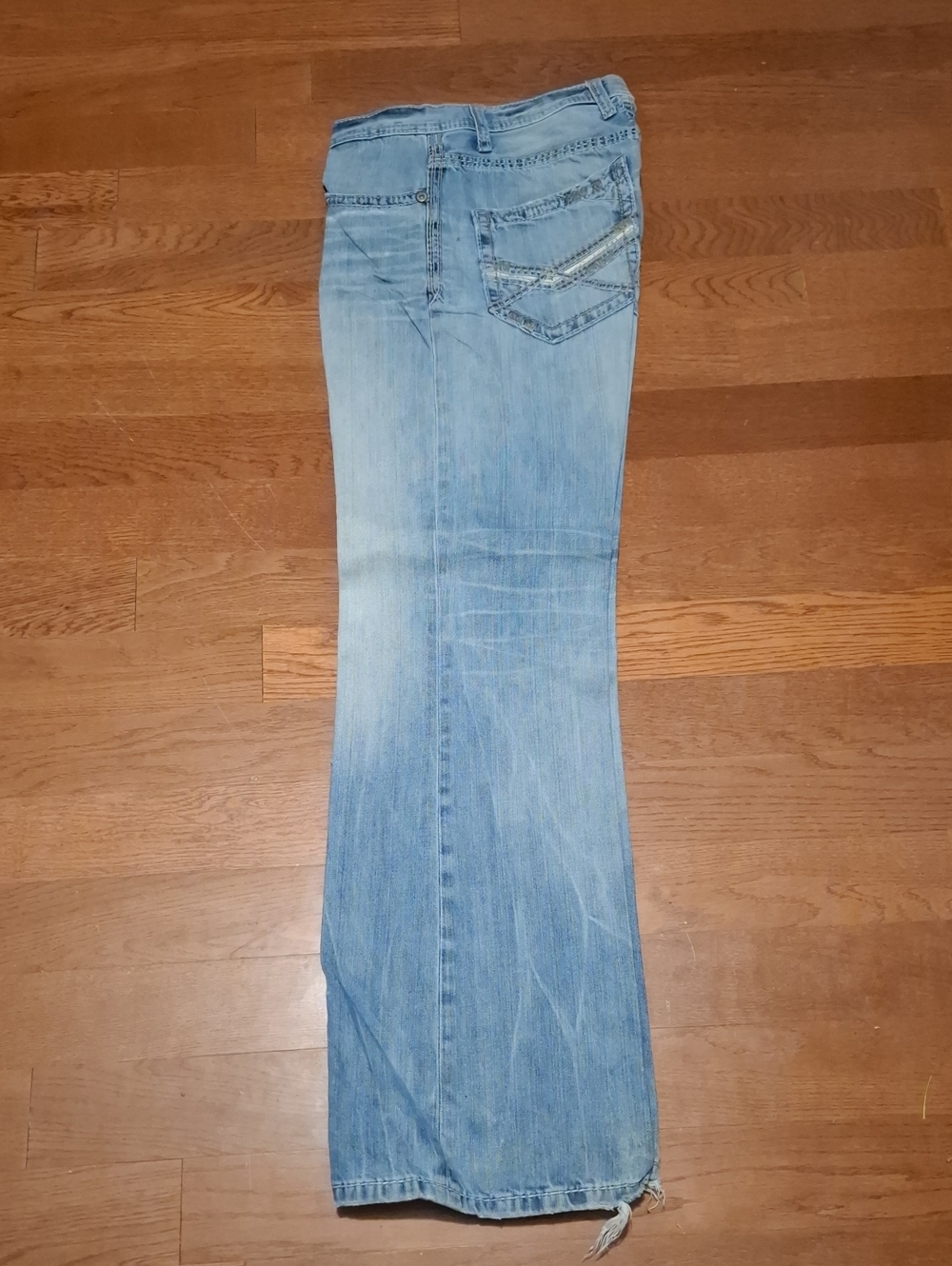 BKE Light Blue Men's Flared Jeans